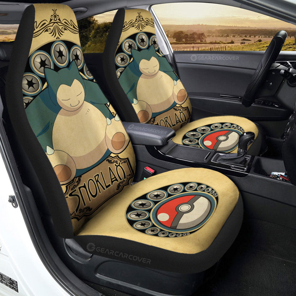 Snorlax Car Seat Covers Custom Car Interior Accessories - Gearcarcover - 2