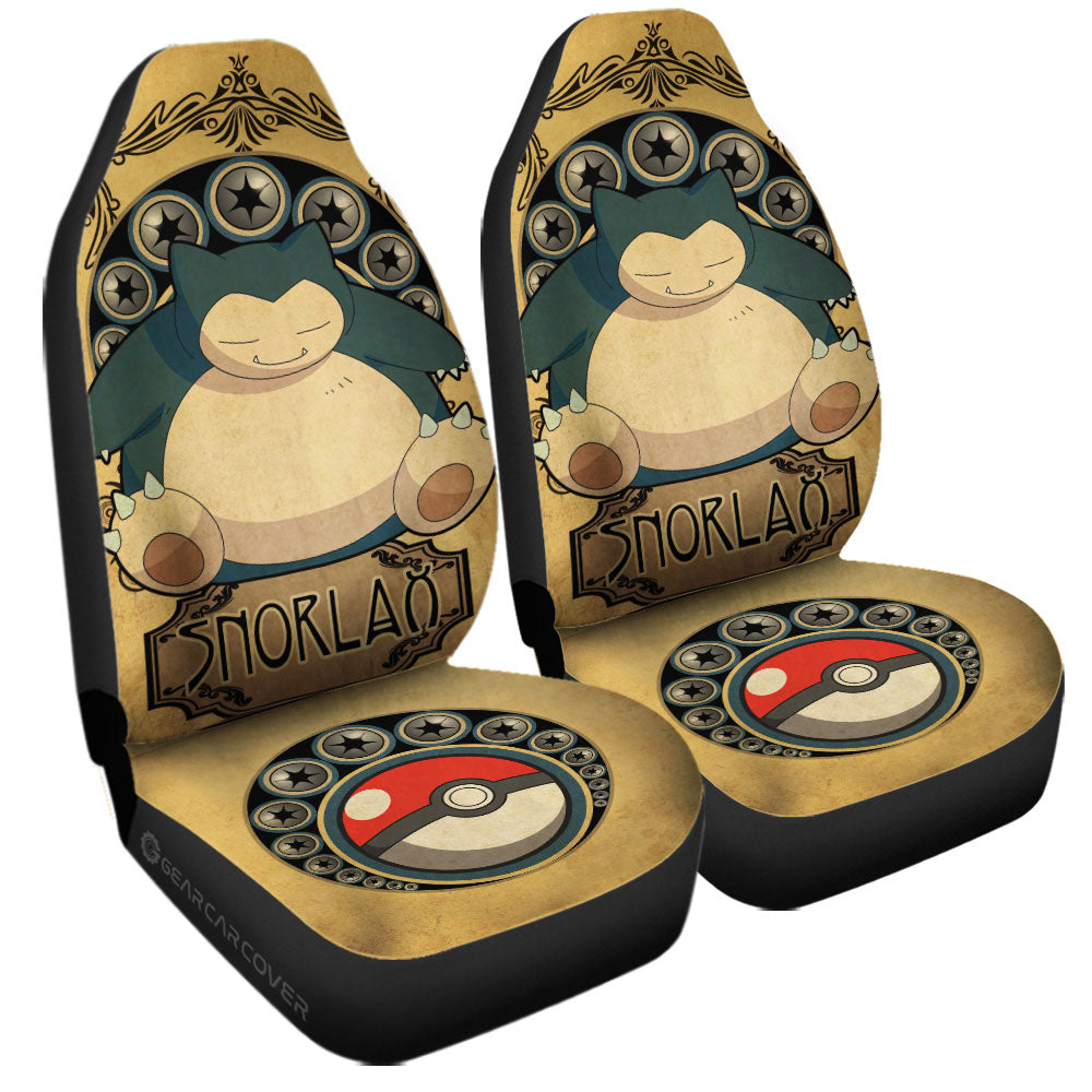 Snorlax Car Seat Covers Custom Car Interior Accessories - Gearcarcover - 3