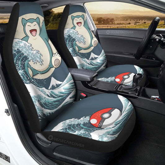 Snorlax Car Seat Covers Custom Pokemon Car Accessories - Gearcarcover - 2