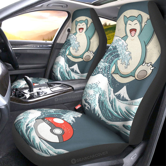 Snorlax Car Seat Covers Custom Pokemon Car Accessories - Gearcarcover - 1