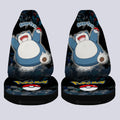 Snorlax Car Seat Covers Custom Tie Dye Style Anime Car Accessories - Gearcarcover - 4