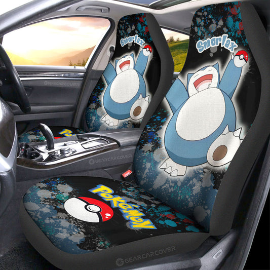 Snorlax Car Seat Covers Custom Tie Dye Style Car Accessories - Gearcarcover - 2