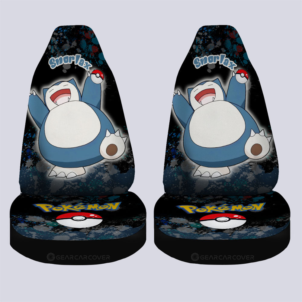 Snorlax Car Seat Covers Custom Tie Dye Style Car Accessories - Gearcarcover - 4