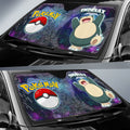 Snorlax Car Sunshade Custom Anime Galaxy Manga Style - Gearcarcover - 2