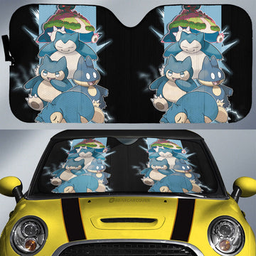 Snorlax Car Sunshade Custom Car Accessories For Fans - Gearcarcover - 1