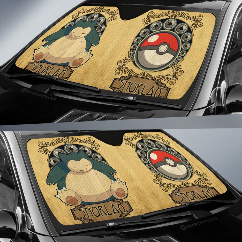 Snorlax Car Sunshade Custom Car Interior Accessories - Gearcarcover - 2