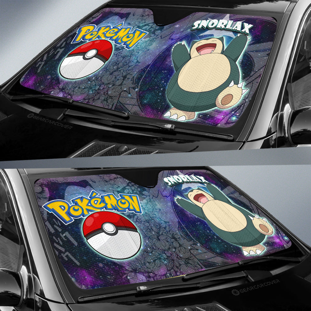 Snorlax Car Sunshade Custom Galaxy Manga Style - Gearcarcover - 2