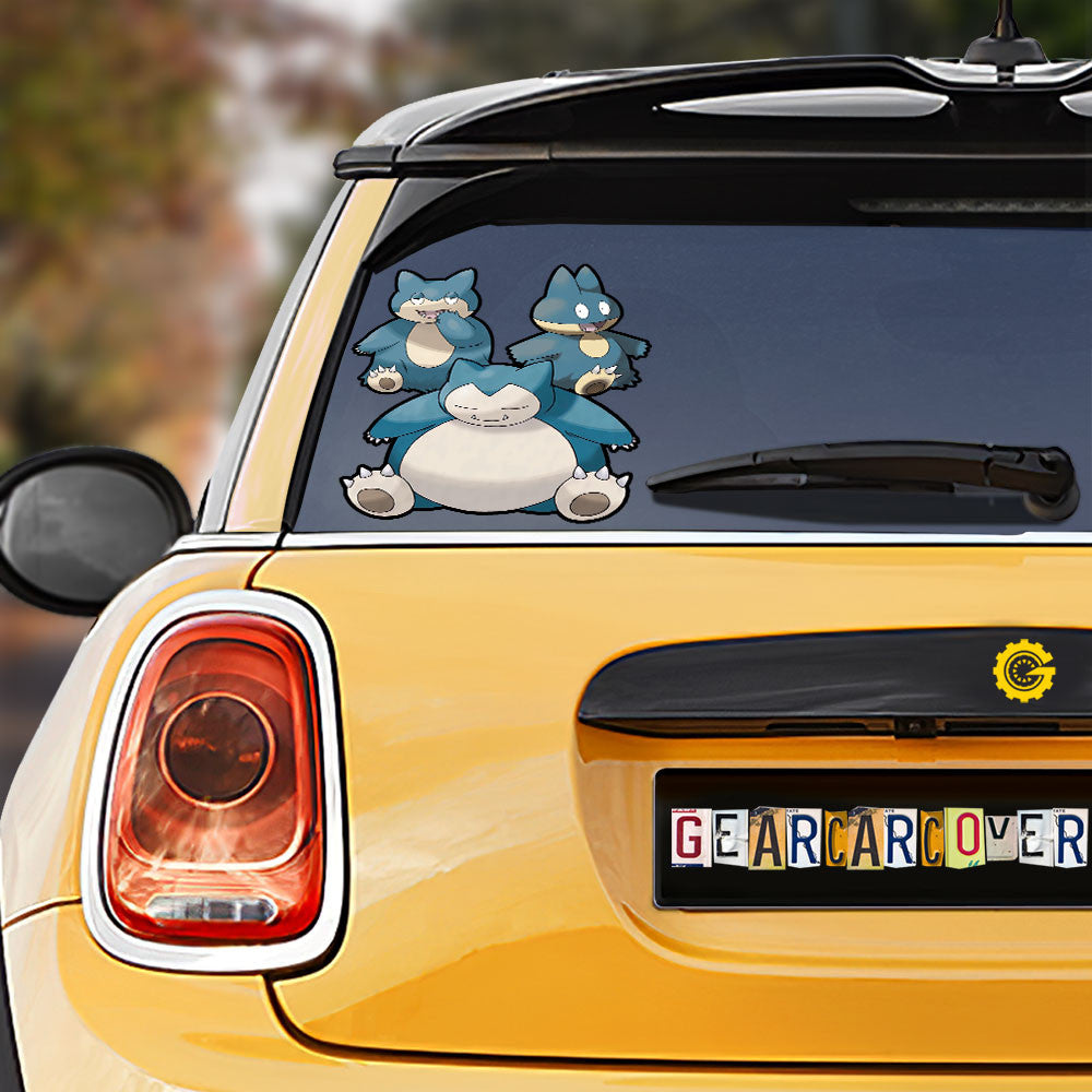 Snorlax Evolution Car Sticker Custom - Gearcarcover - 1