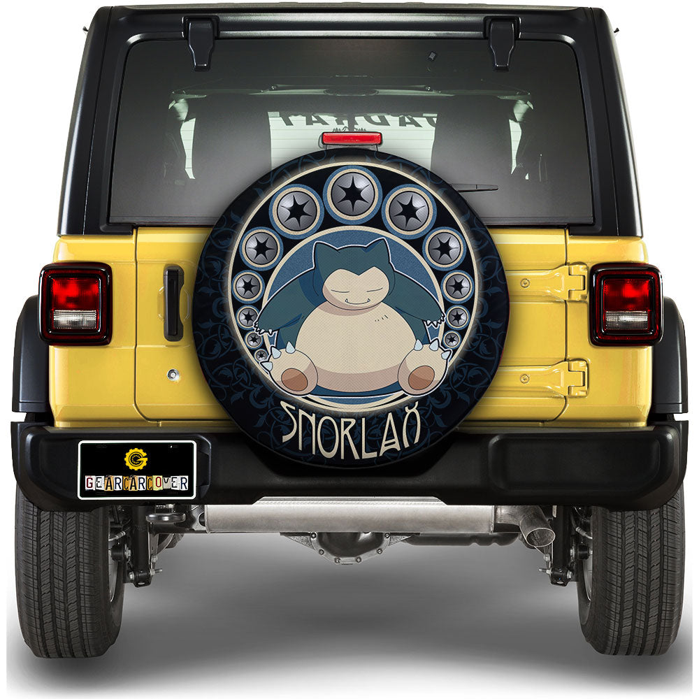 Snorlax Spare Tire Cover Custom Anime For Fans - Gearcarcover - 1