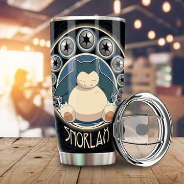 Snorlax Tumbler Cup Custom Anime - Gearcarcover - 1