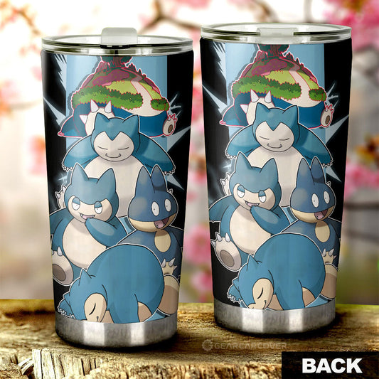 Snorlax Tumbler Cup Custom Car Accessories For Fans - Gearcarcover - 2