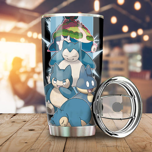 Snorlax Tumbler Cup Custom Car Accessories For Fans - Gearcarcover - 1