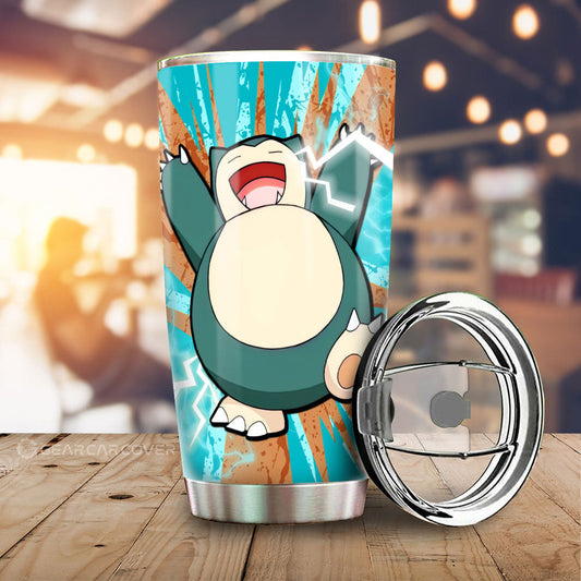 Snorlax Tumbler Cup Custom Car Interior Accessories - Gearcarcover - 1