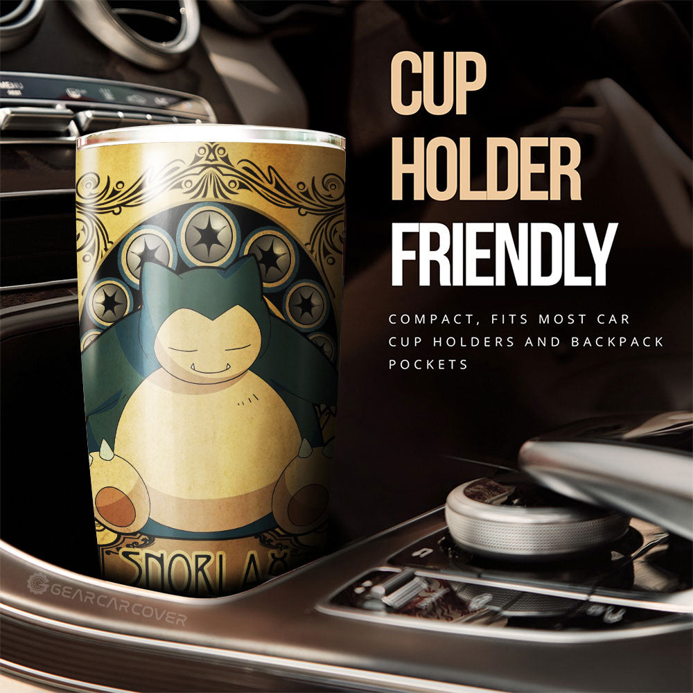 Snorlax Tumbler Cup Custom Car Interior Accessories - Gearcarcover - 3