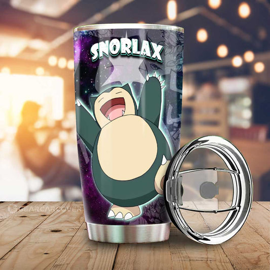 Snorlax Tumbler Cup Custom Galaxy Manga Style - Gearcarcover - 1