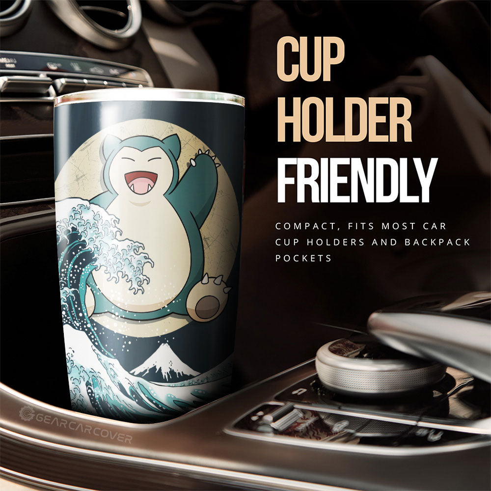 Snorlax Tumbler Cup Custom Pokemon Car Accessories - Gearcarcover - 3