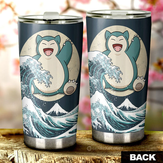 Snorlax Tumbler Cup Custom Pokemon Car Accessories - Gearcarcover - 2