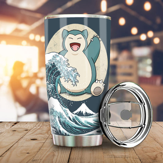 Snorlax Tumbler Cup Custom Pokemon Car Accessories - Gearcarcover - 1
