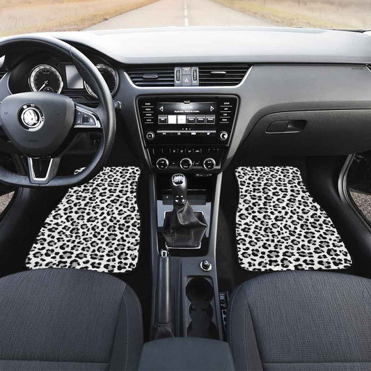Snow Leopard Skin Car Floor Mats Custom Printed Car Accessories - Gearcarcover - 2