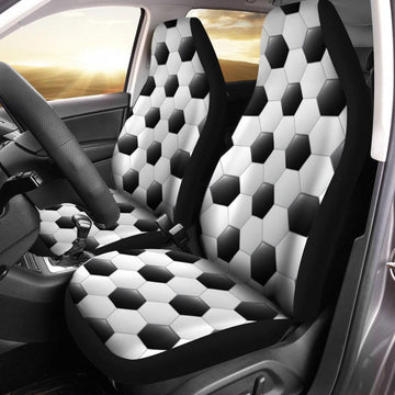 Soccer Pattern Car Seat Covers Set Of 2 - Gearcarcover - 1