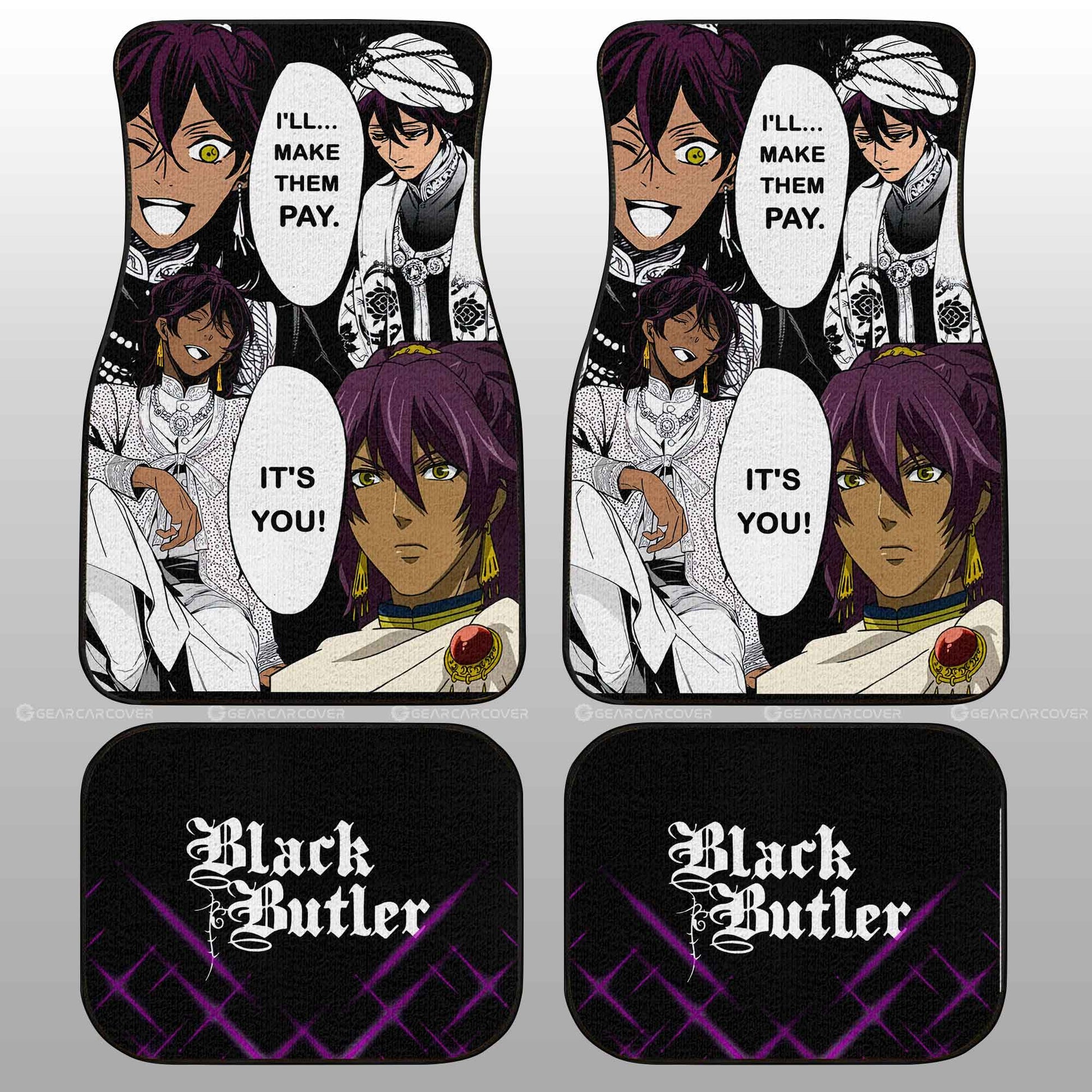 Soma Asman Kadar Car Floor Mats Custom Black Butler Car Accessories - Gearcarcover - 2