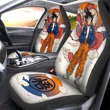 Son Goku Car Seat Covers Anime Collection - Gearcarcover - 1