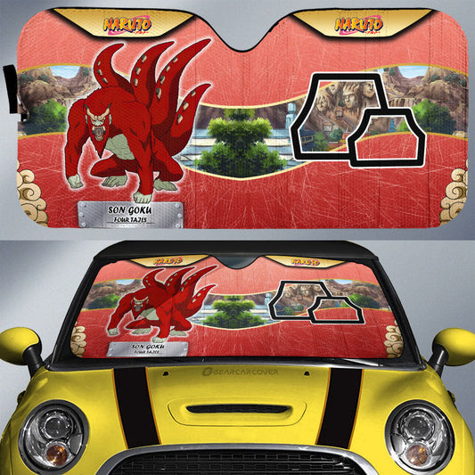 Son Goku Car Sunshade Custom Anime Car Interior Accessories - Gearcarcover - 1