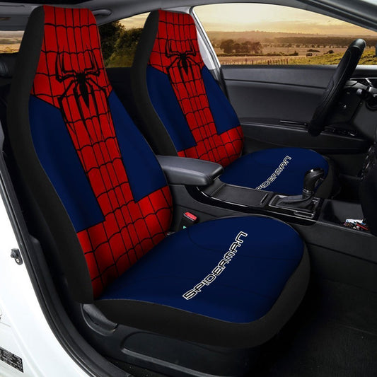 Spiderman Uniform Car Seat Covers Custom Car Interior Accessories - Gearcarcover - 2