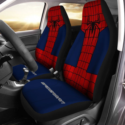 Spiderman Uniform Car Seat Covers Custom Car Interior Accessories - Gearcarcover - 1