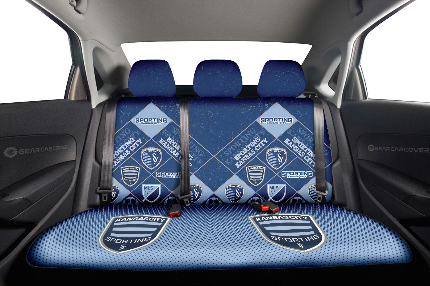 Sporting Kansas City Car Back Seat Covers Sporty Team Collection - Gearcarcover - 2