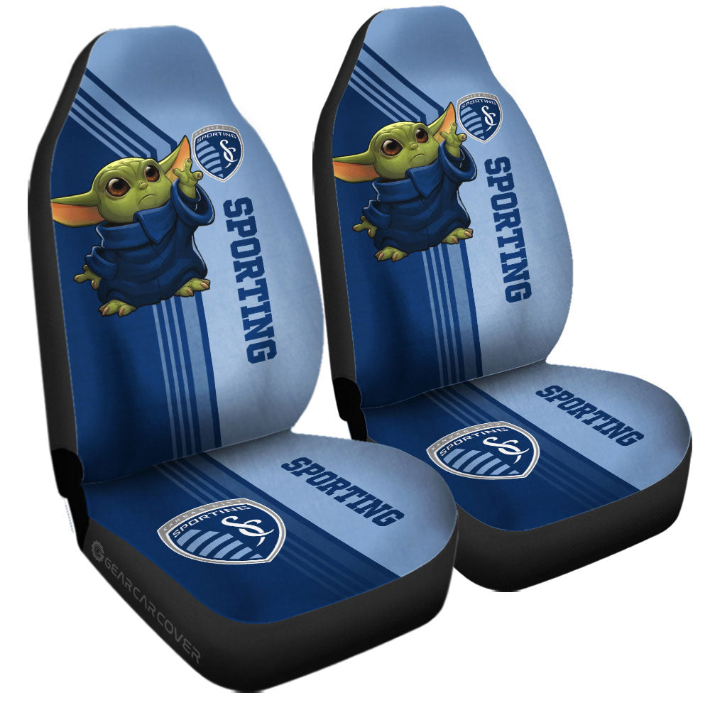 Sporting Kansas City Car Seat Covers Baby Yoda Car Accessories - Gearcarcover - 3
