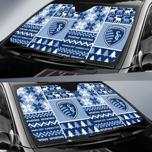 Sporting Kansas City Car Sunshade Custom Ugly Style Car Accessories - Gearcarcover - 2