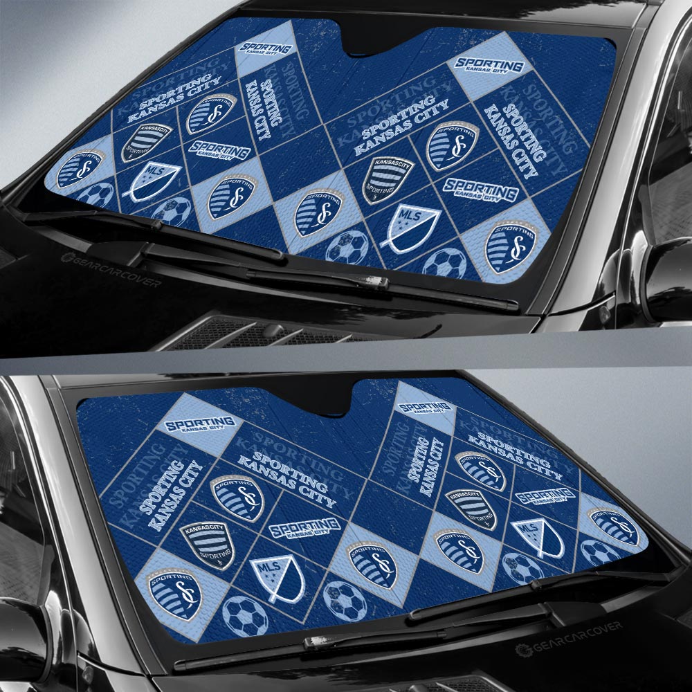 Sporting Kansas City Car Sunshade Sporty Team Collection - Gearcarcover - 2