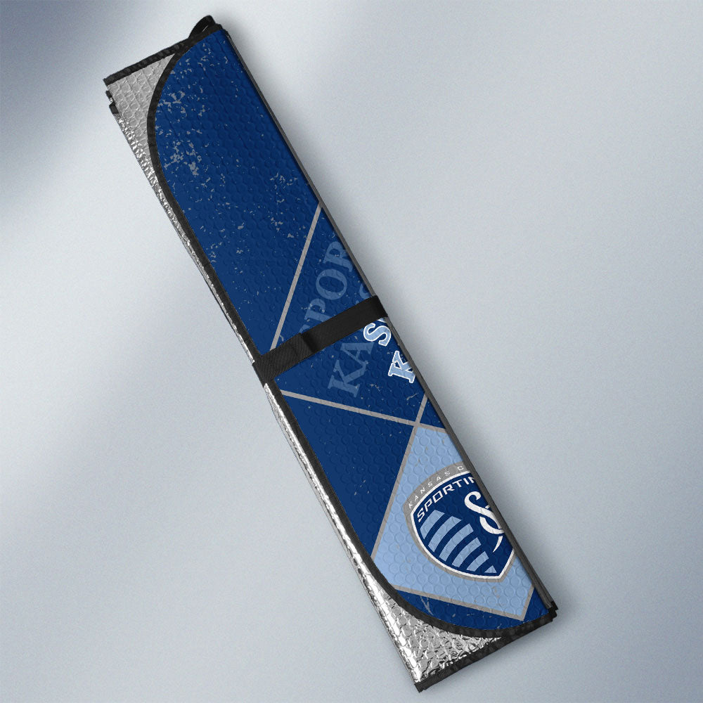 Sporting Kansas City Car Sunshade Sporty Team Collection - Gearcarcover - 3