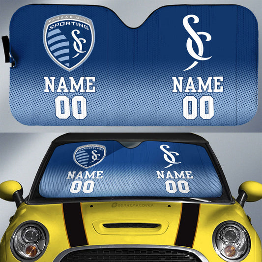 Sporting Kansas City Car Sunshade Sporty Team Collection - Gearcarcover - 1