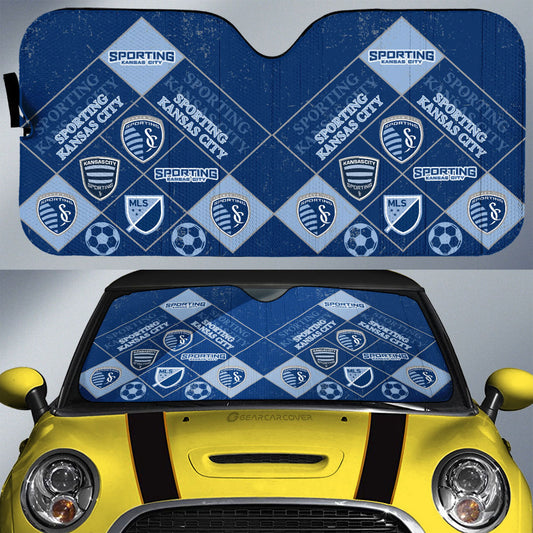 Sporting Kansas City Car Sunshade Sporty Team Collection - Gearcarcover - 1