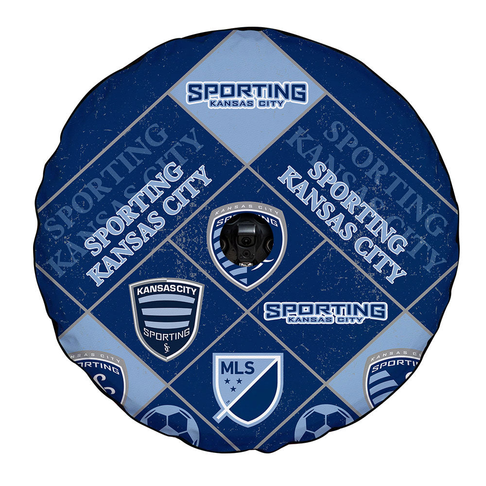 Sporting Kansas City Spare Tire Covers Camera Hole Sporty Team Collection - Gearcarcover - 4