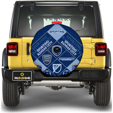 Sporting Kansas City Spare Tire Covers Camera Hole Sporty Team Collection - Gearcarcover - 1