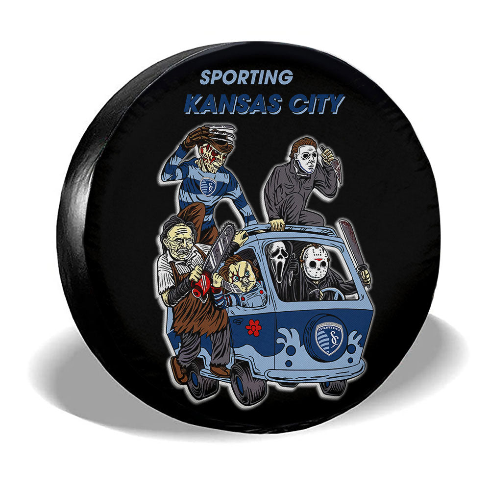 Sporting Kansas City Spare Tire Covers Horror Characters Car Accessories - Gearcarcover - 3