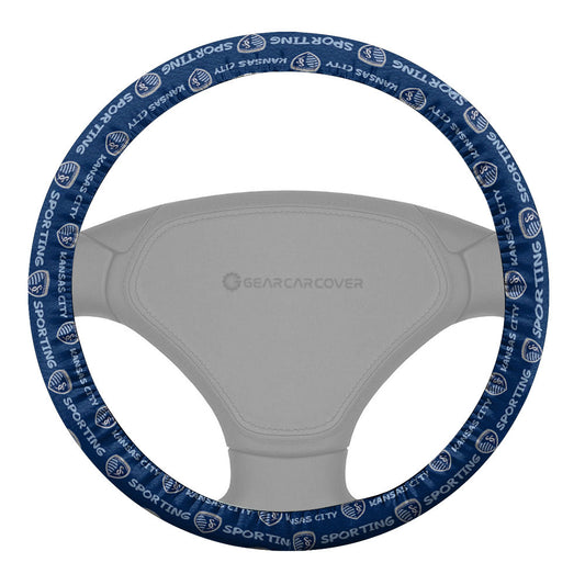 Sporting Kansas City Steering Wheel Cover Sporty Team Collection - Gearcarcover - 2