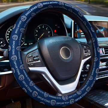 Sporting Kansas City Steering Wheel Cover Sporty Team Collection - Gearcarcover - 1