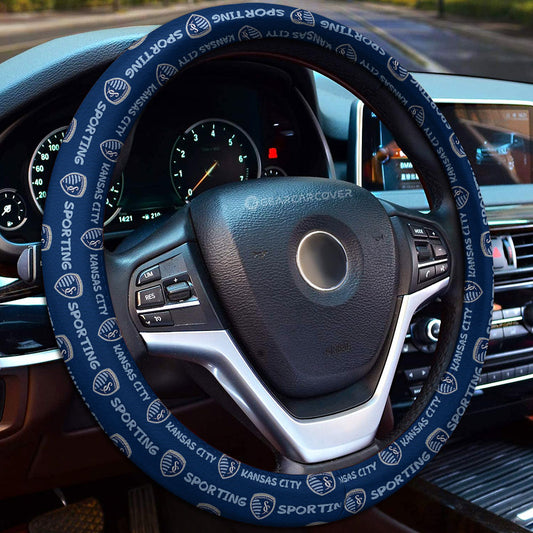 Sporting Kansas City Steering Wheel Cover Sporty Team Collection - Gearcarcover - 1
