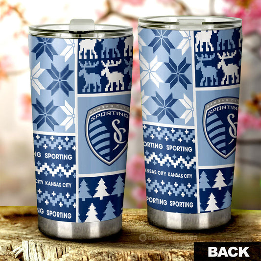 Sporting Kansas City Tumbler Cup Custom Ugly Style Car Accessories - Gearcarcover - 2