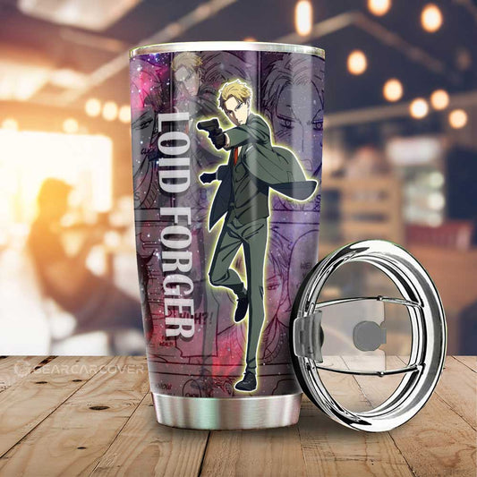 Spy x Family Anime Tumbler Cup Custom Loid Forger Galaxy Style Car Accessories - Gearcarcover - 1