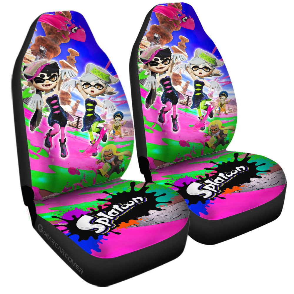 Squid Sisters Splatoon Car Seat Covers Custom Car Accessories - Gearcarcover - 3