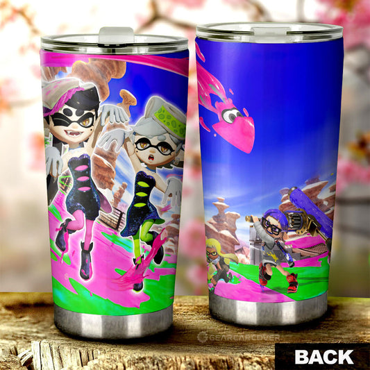 Squid Sisters Splatoon Tumbler Cup Custom Car Accessories - Gearcarcover - 1