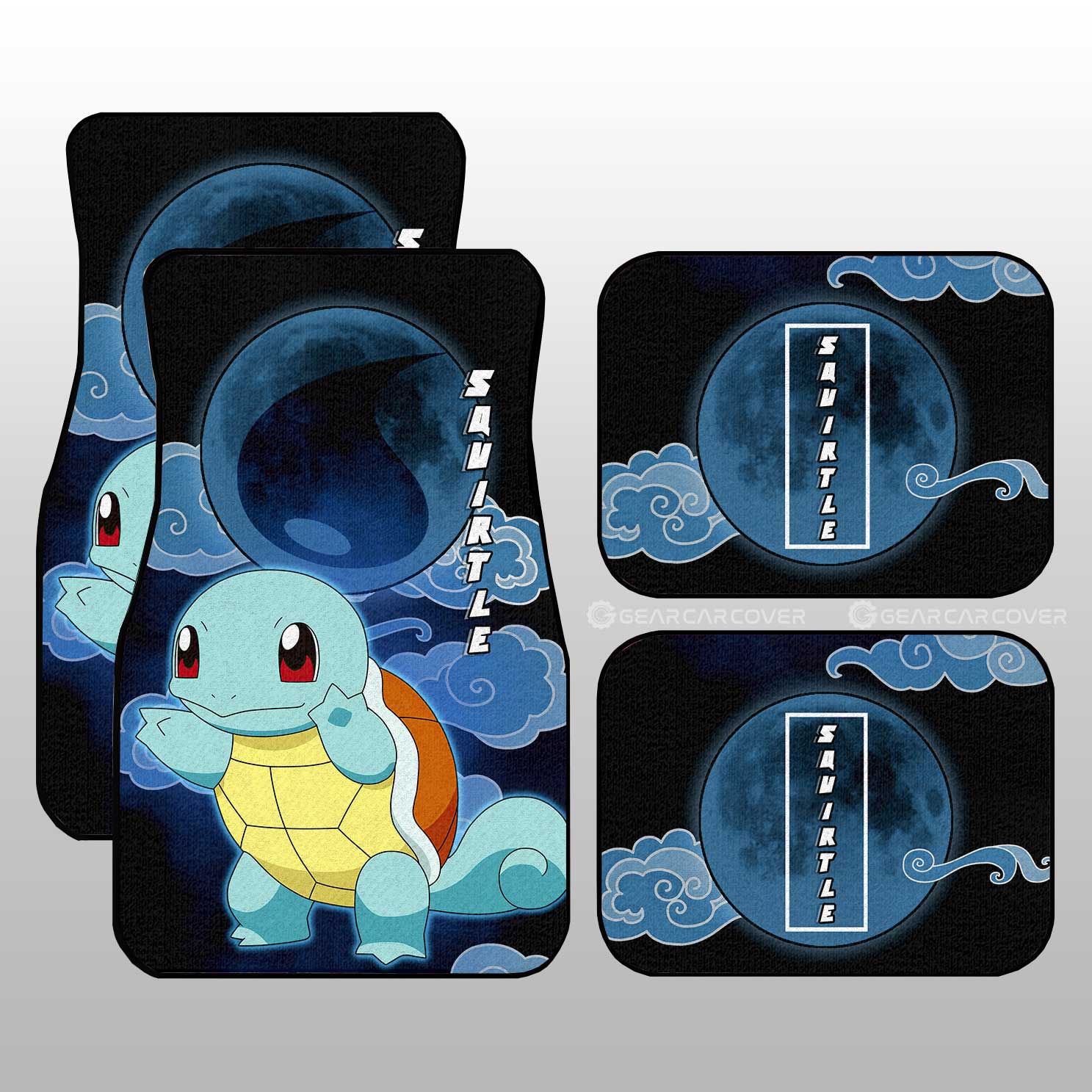 Squirtle Car Floor Mats Custom Anime Car Accessories For Anime Fans - Gearcarcover - 1