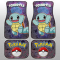 Squirtle Car Floor Mats Custom Anime Galaxy Manga Style - Gearcarcover - 2