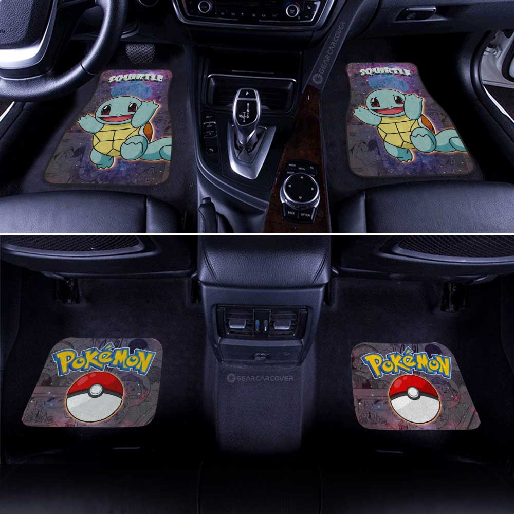 Squirtle Car Floor Mats Custom Anime Galaxy Manga Style - Gearcarcover - 3