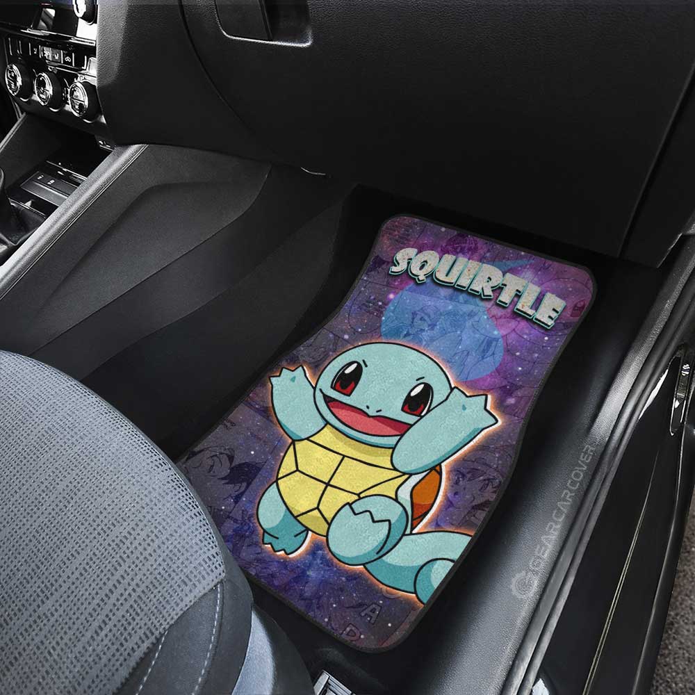 Squirtle Car Floor Mats Custom Anime Galaxy Manga Style - Gearcarcover - 4